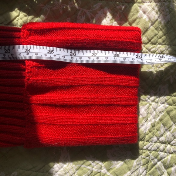 NWT Nine West Size Large Red Crew Neck Sweater - Picture 5 of 8